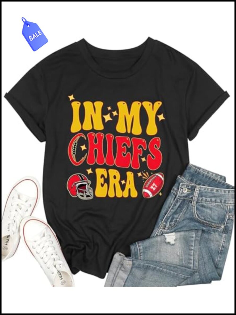 Game Day Football Fan Short Sleeve Tee Crew Neck Cotton Blend